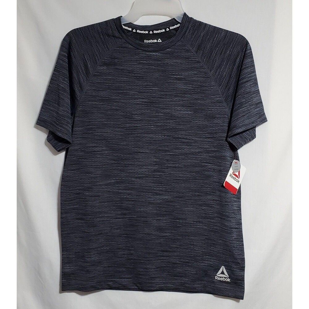 Reebok Classic Space Dye Tee Black Heather Size Small Controls Moisture New